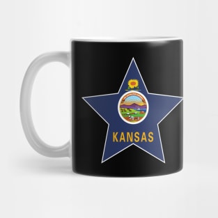 Kansas State Flag Star Mug